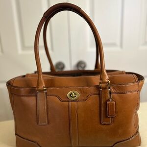 Coach Brown Leather Tote Bag